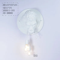 Modern gorilla resin art deco LED wall light