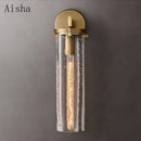Retro glass wall light for elegant interior decoration
