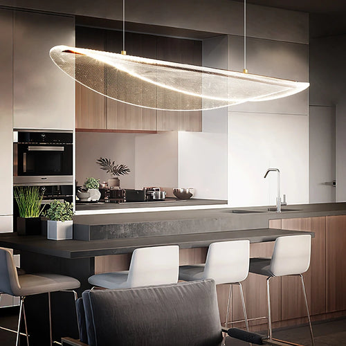 Modern acrylic pendant light for home and restaurant - vue 4 sur 10