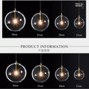 Nordic design clear glass chandelier for interior decoration