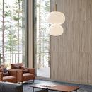 Scandinavian large glass ball pendant light for living room
