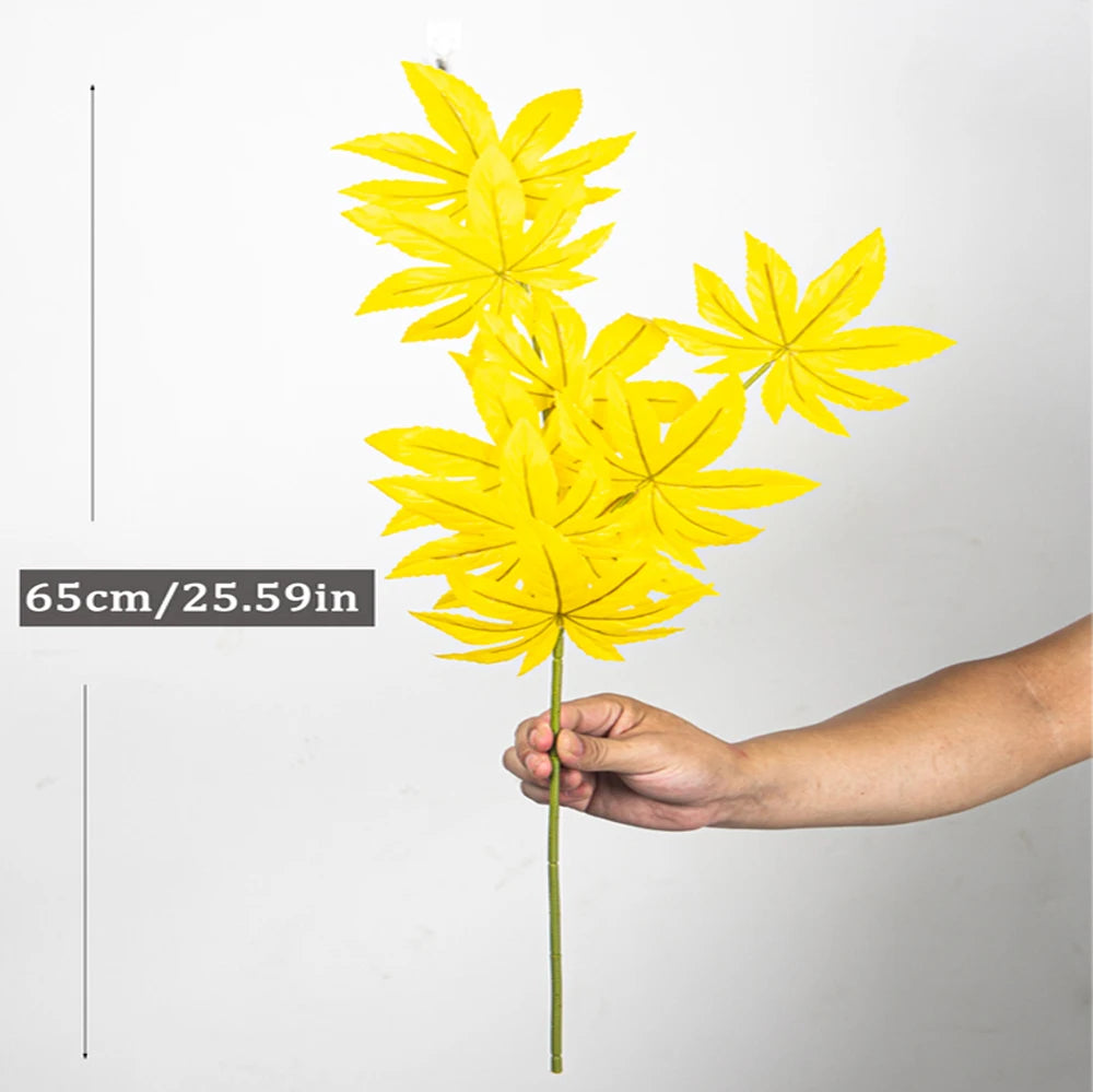 Large artificial maple plants autumn decorations for festivals