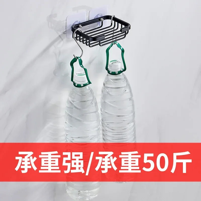 wall-mounted soap and sponge storage holder - vue 3 sur 9