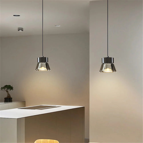 Trendy bottle-shaped LED chandelier for modern interiors - vue 10 sur 11