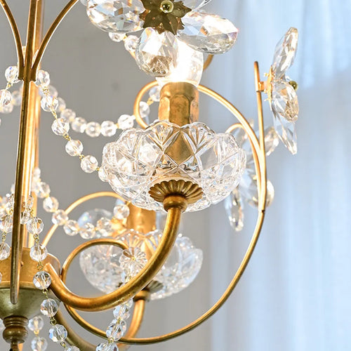 Vintage crystal chandelier for indoor hotel décor 2022 - vue 4 sur 7