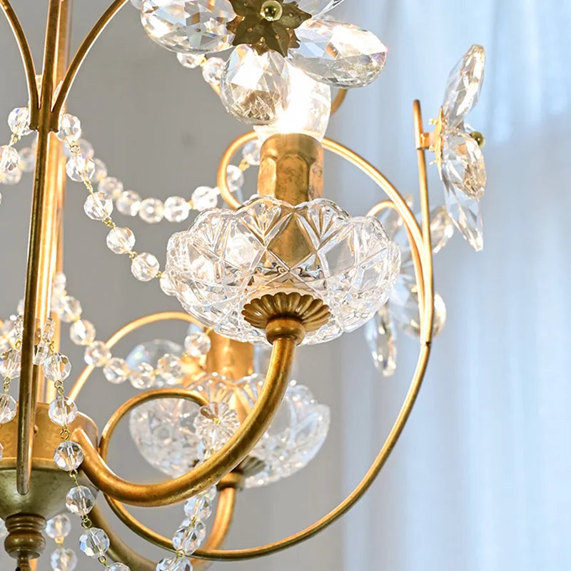 Vintage crystal chandelier for indoor hotel décor 2022 - vue 4 sur 7