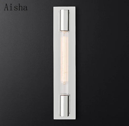 Retro copper chrome black LED wall light for interior decoration - vue 7 sur 9
