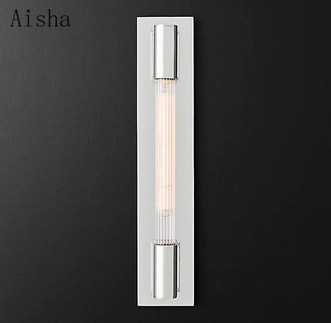 Retro copper chrome black LED wall light for interior decoration - vue 6 sur 9