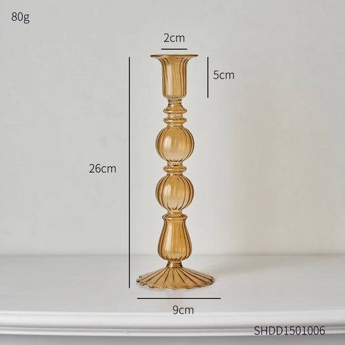 Creative glass candle holder for modern and elegant decoration - vue 9 sur 10