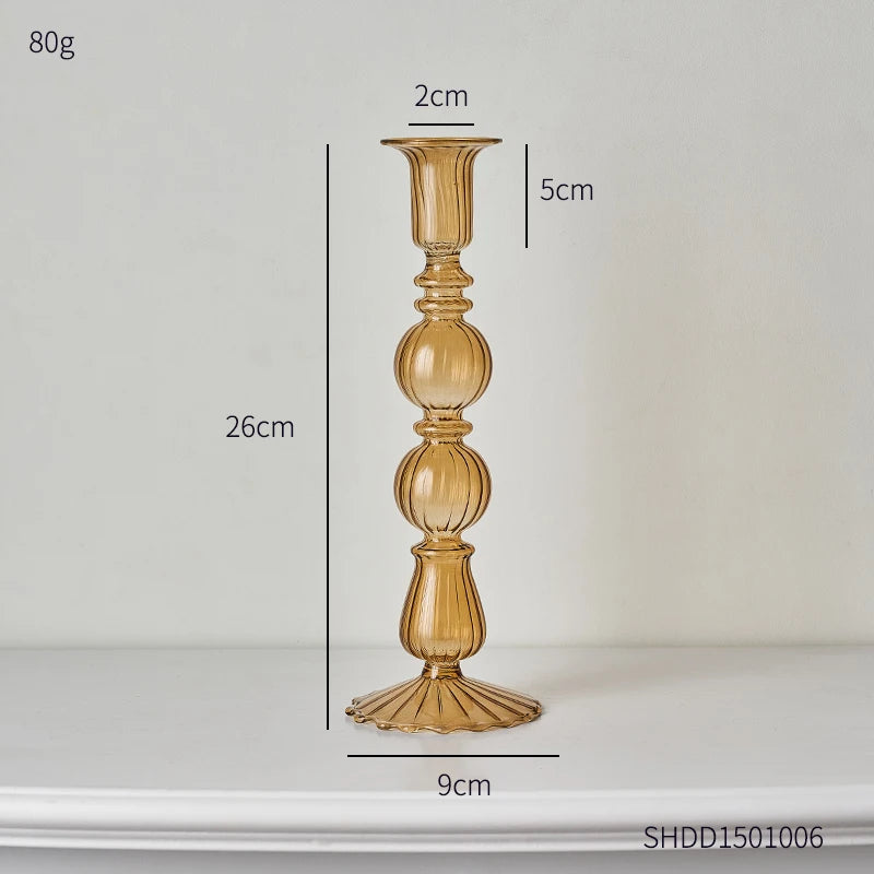 Creative glass candle holder for modern and elegant decoration - vue 8 sur 10