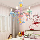 Kawaii crystal rainbow chandelier for children's bedroom decor