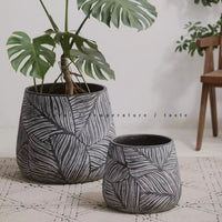 Decorative nordic concrete planter silicone mould