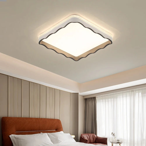 Simple wave shape ceiling light for indoor decor - vue 4 sur 10
