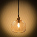 Nordic restaurant bar lighting retro rose gold bird cage modern pendant light