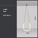 Art deco LED pendant chandelier