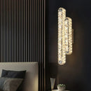 Modern oval LED crystal wall light for interior decoration