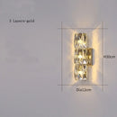 Modern crystal wall light for elegant interior decor