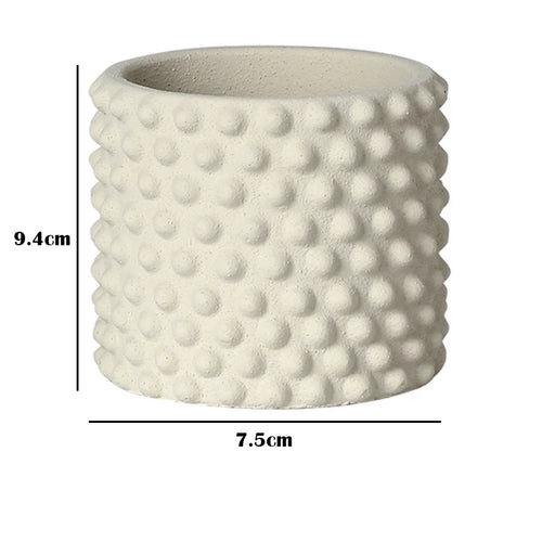 Nordic style retro cement flower pot for home decoration - vue 15 sur 33