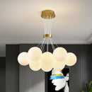 Modern designer pendant light in moon shape