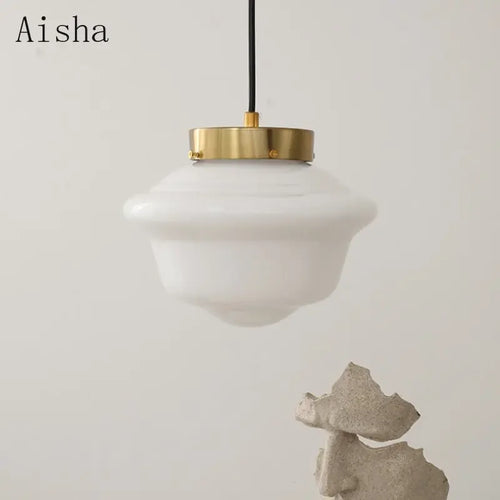 Elegant modern glass pendant light for interior decoration - vue 4 sur 8