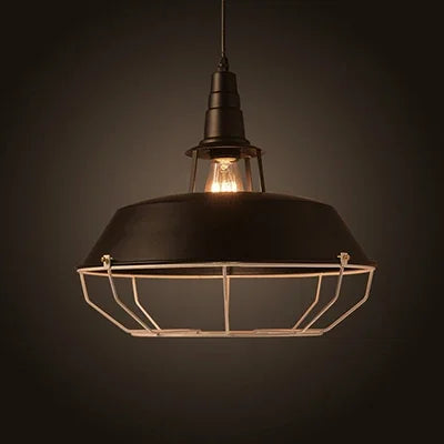 Industrial retro pendant light vintage with LED E27 bulb for bedroom dining kitchen bar