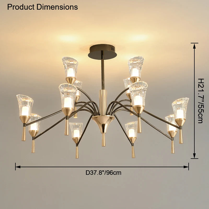 lustre moderne suspendu pour un éclairage élégant intérieur - vue 8 sur 9