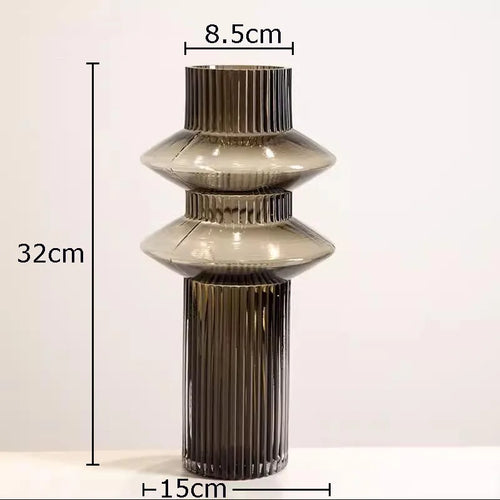 glass vase for hydroponic flowers modern and original decoration - vue 8 sur 14