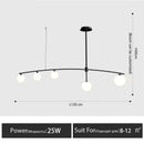Minimalist glass chandelier in Nordic style for interior decoration