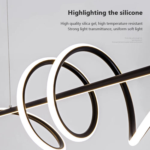 Modern LED pendant light for elegant interior decoration - vue 6 sur 8