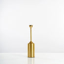 Gold plated metal candle holder for weddings and elegant decoration