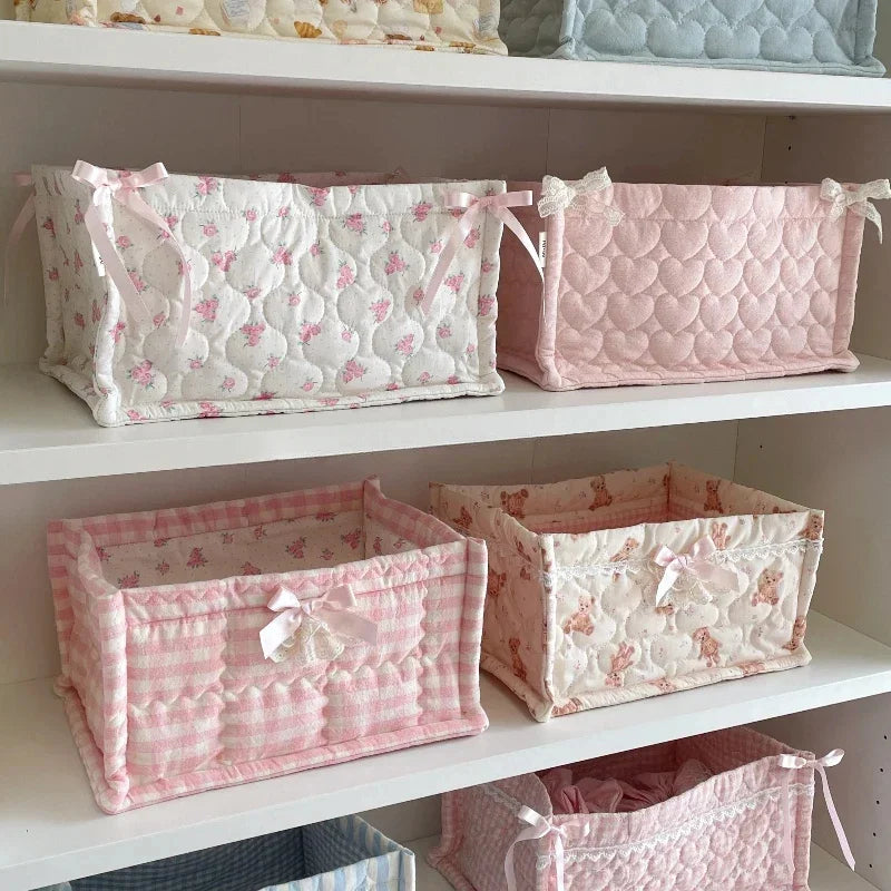 cute square storage basket for home decor