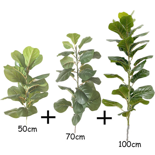 Artificial ficus lyrata plant for indoor and outdoor decoration - vue 19 sur 18
