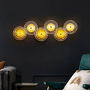 Modern crystal wall light with LED for hallway