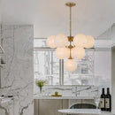 Modern copper chandelier for an elegant interior