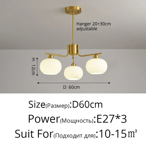 Simple nordic style modern pendant light indoor decoration - vue 18 sur 19