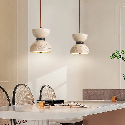 Designer natural stone chandelier for interior decoration - vue 2 sur 7