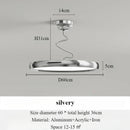 Modern minimalist Nordic aluminium chandelier with LED lights