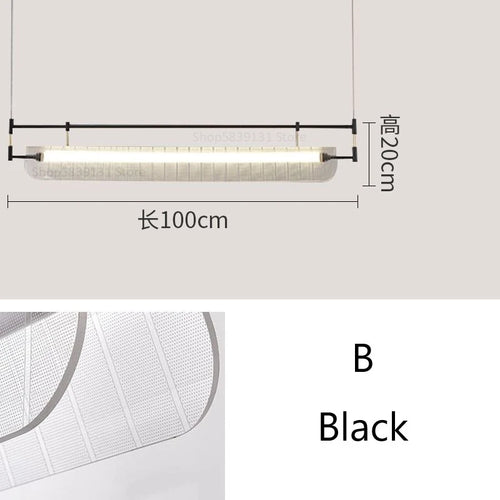Modern Italian minimalist acrylic LED pendant light - vue 10 sur 18
