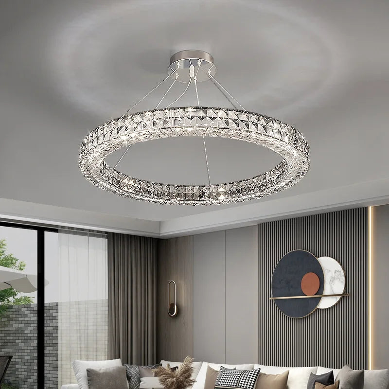 Luxury decorative crystal chandelier with simple design new collection - vue 3 sur 14