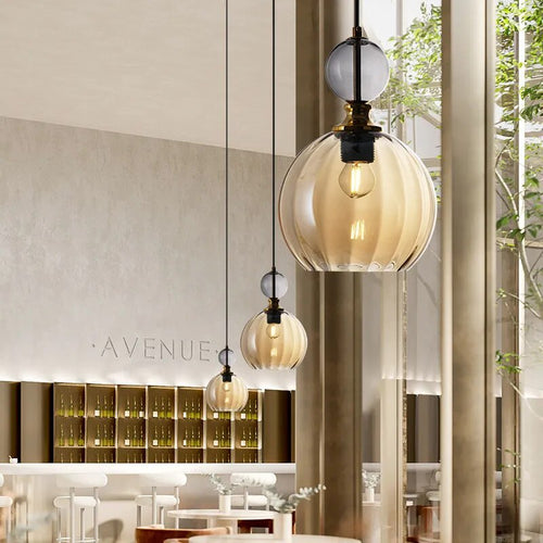 candy glass pendant light home decor - vue 4 sur 14