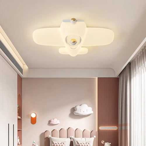 Cute astronaut LED ceiling light for children's room - vue 4 sur 9