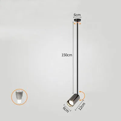 Pole-mounted spotlight for shops and nail salons - vue 17 sur 21