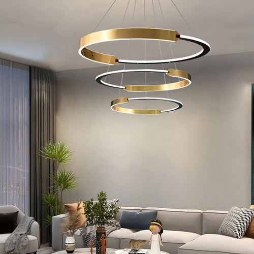 Modern nordic-style pendant chandelier for interior decor - vue 2 sur 16