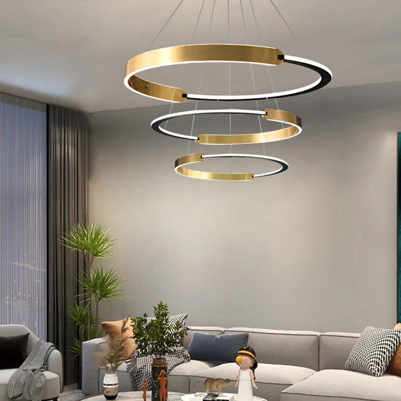 Modern nordic-style pendant chandelier for interior decor