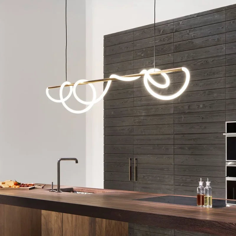 Nordic designer LED dimmable chandelier for indoor use - vue 3 sur 25