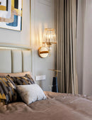 Elegant nordic design modern glass wall light for interior decor