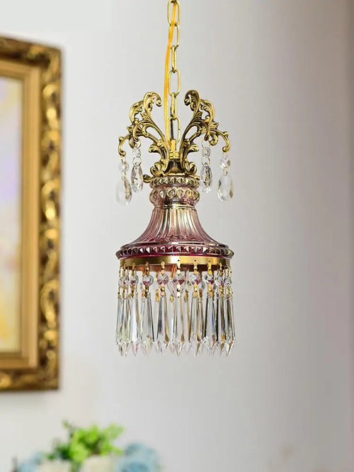 French retro crystal pendant for a luxurious atmosphere - vue 5 sur 7