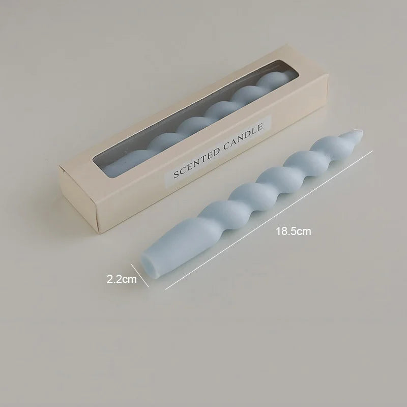 spiral aromatherapy scented candle for festive decoration - vue 11 sur 19