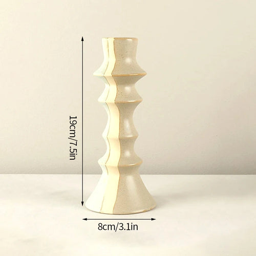 Nordic ceramic candle holder for decoration and weddings - vue 10 sur 15