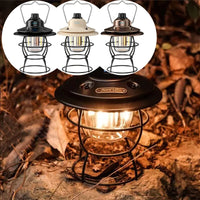 Vintage waterproof camping lantern for hiking and fishing
